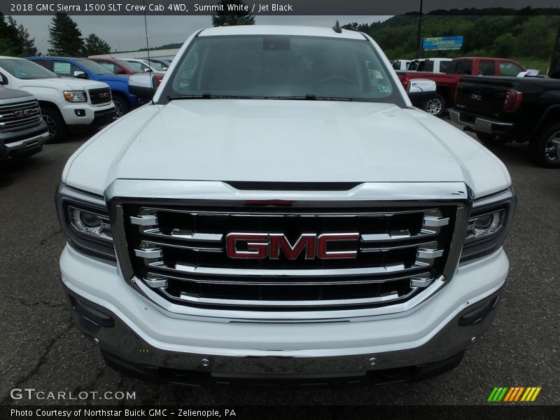 Summit White / Jet Black 2018 GMC Sierra 1500 SLT Crew Cab 4WD