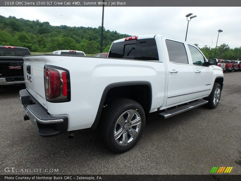 Summit White / Jet Black 2018 GMC Sierra 1500 SLT Crew Cab 4WD