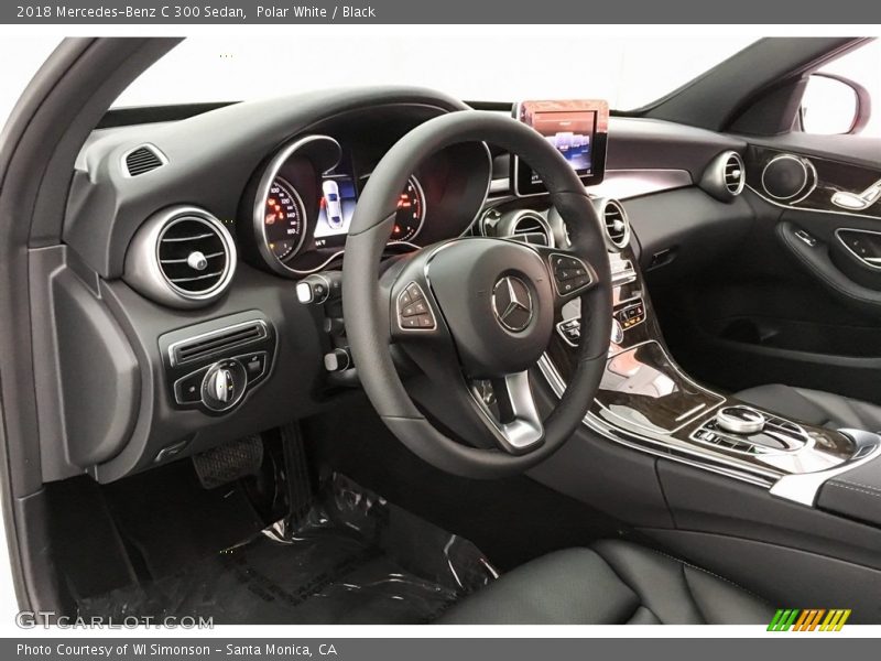 Polar White / Black 2018 Mercedes-Benz C 300 Sedan