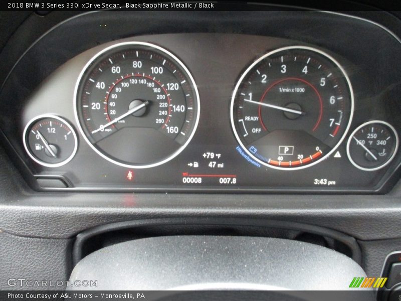 Black Sapphire Metallic / Black 2018 BMW 3 Series 330i xDrive Sedan