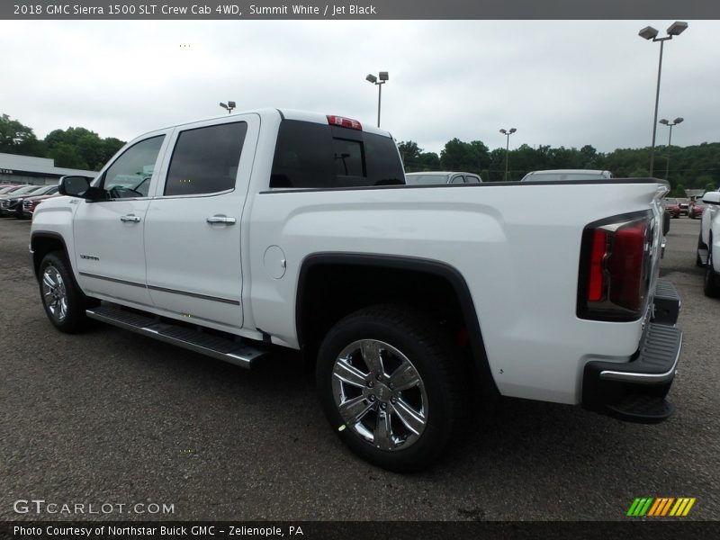 Summit White / Jet Black 2018 GMC Sierra 1500 SLT Crew Cab 4WD