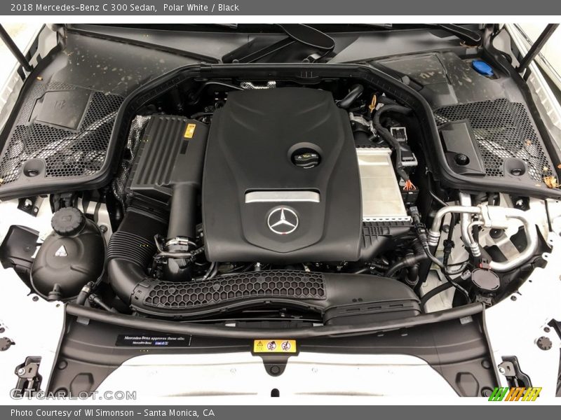 Polar White / Black 2018 Mercedes-Benz C 300 Sedan