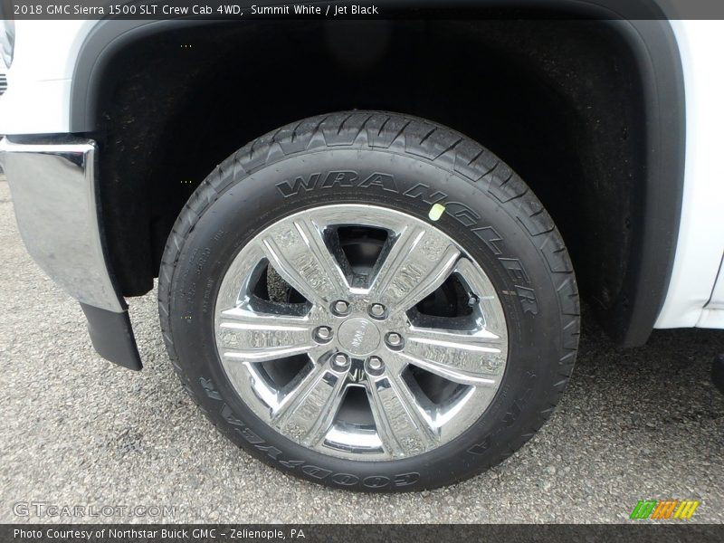 Summit White / Jet Black 2018 GMC Sierra 1500 SLT Crew Cab 4WD