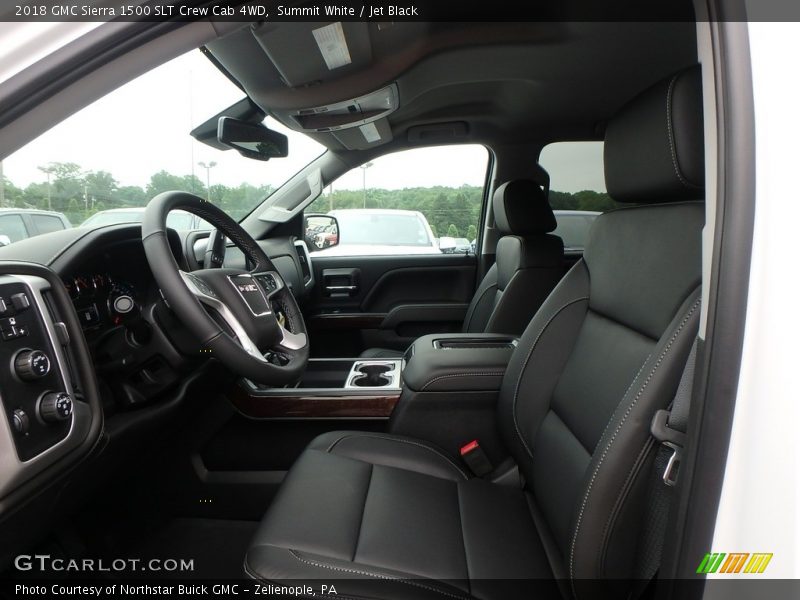 Summit White / Jet Black 2018 GMC Sierra 1500 SLT Crew Cab 4WD