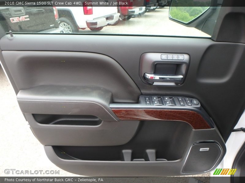 Summit White / Jet Black 2018 GMC Sierra 1500 SLT Crew Cab 4WD