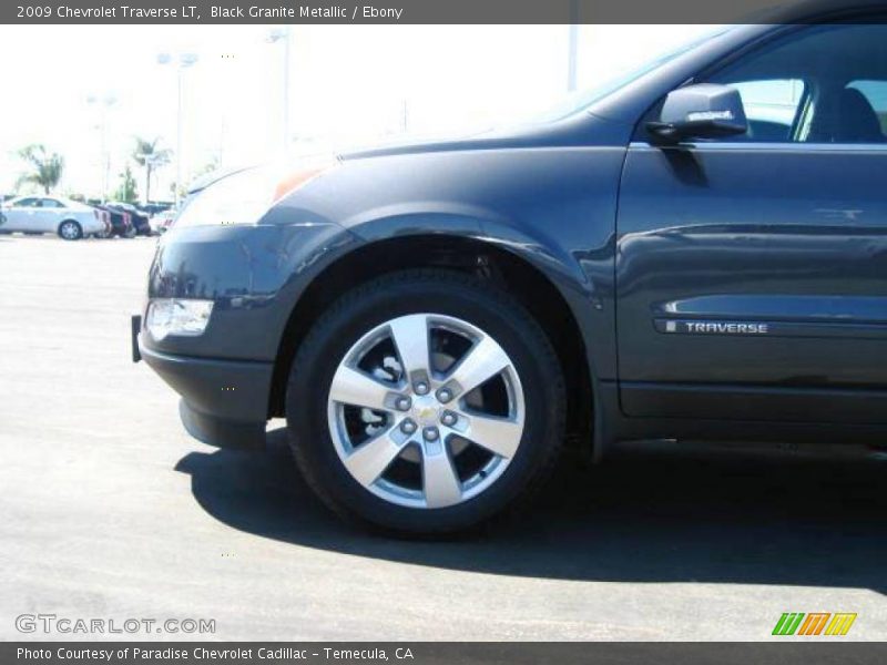 Black Granite Metallic / Ebony 2009 Chevrolet Traverse LT