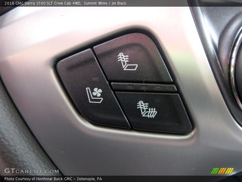 Summit White / Jet Black 2018 GMC Sierra 1500 SLT Crew Cab 4WD