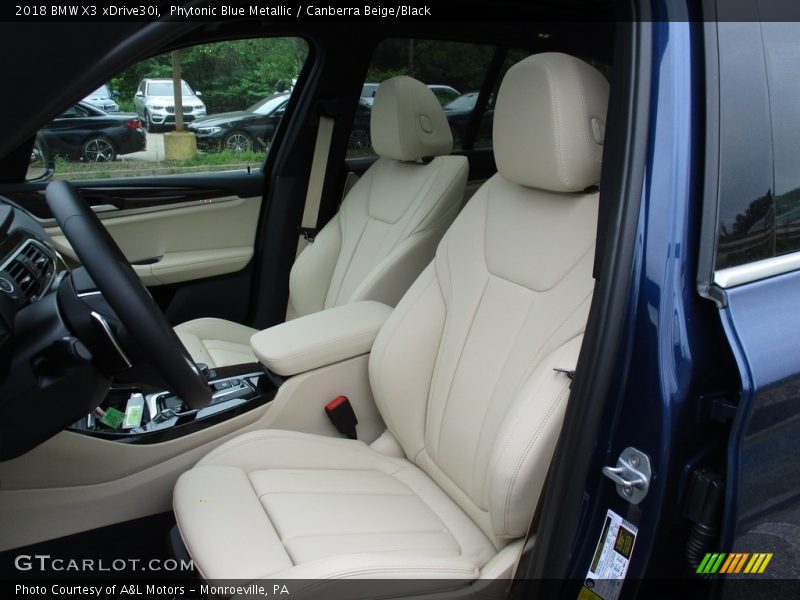 Phytonic Blue Metallic / Canberra Beige/Black 2018 BMW X3 xDrive30i