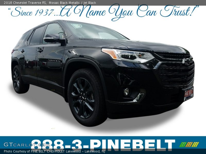 Mosaic Black Metallic / Jet Black 2018 Chevrolet Traverse RS