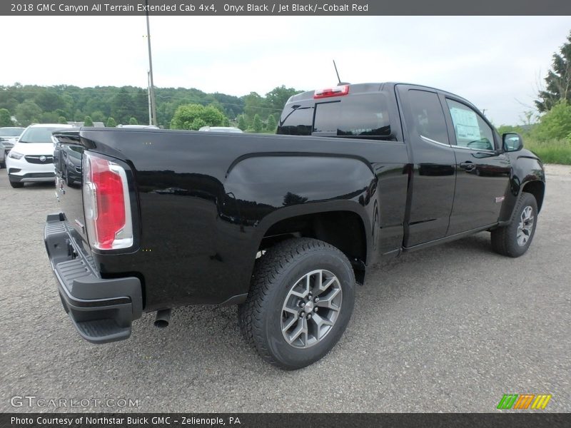 Onyx Black / Jet Black/­Cobalt Red 2018 GMC Canyon All Terrain Extended Cab 4x4