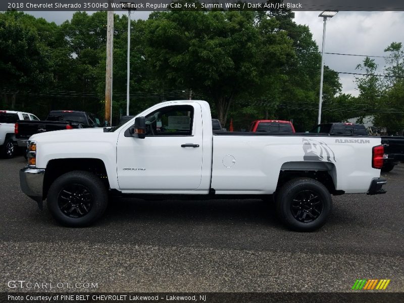 Summit White / Dark Ash/Jet Black 2018 Chevrolet Silverado 3500HD Work Truck Regular Cab 4x4