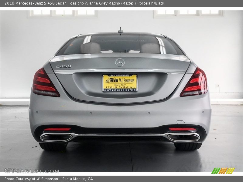 designo Allanite Grey Magno (Matte) / Porcelain/Black 2018 Mercedes-Benz S 450 Sedan
