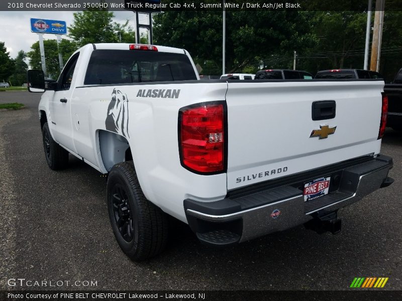 Summit White / Dark Ash/Jet Black 2018 Chevrolet Silverado 3500HD Work Truck Regular Cab 4x4