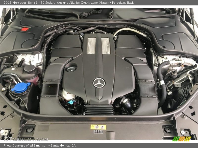  2018 S 450 Sedan Engine - 3.0 Liter biturbo DOHC 24-Valve VVT V6