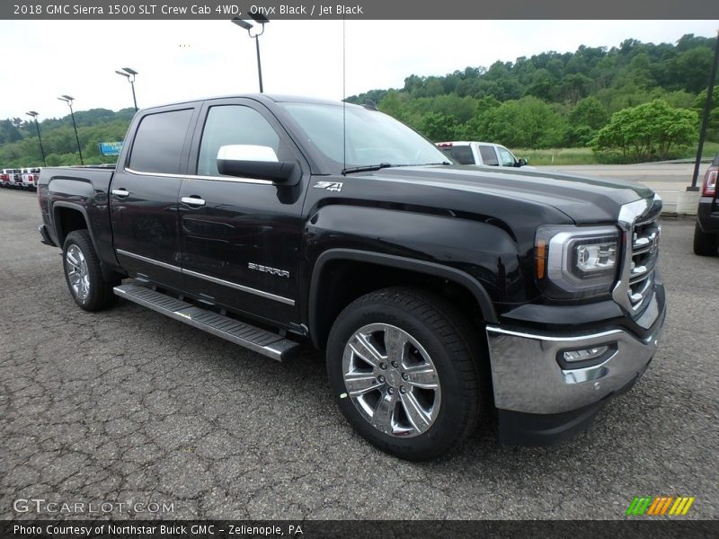 Onyx Black / Jet Black 2018 GMC Sierra 1500 SLT Crew Cab 4WD