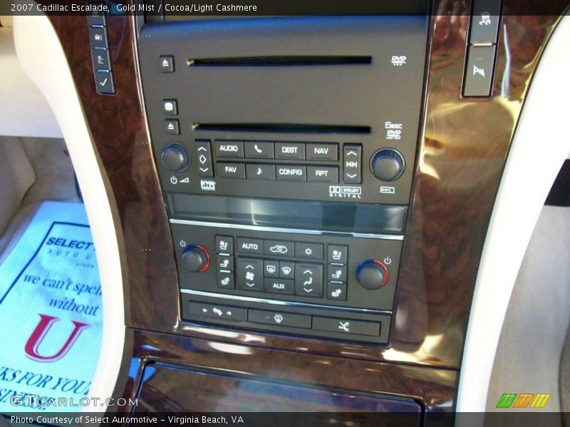 Gold Mist / Cocoa/Light Cashmere 2007 Cadillac Escalade