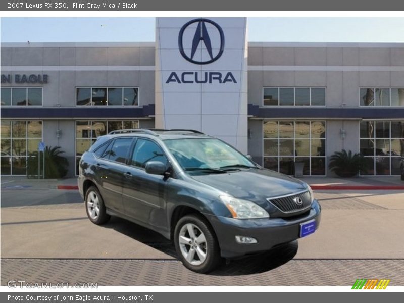 Flint Gray Mica / Black 2007 Lexus RX 350