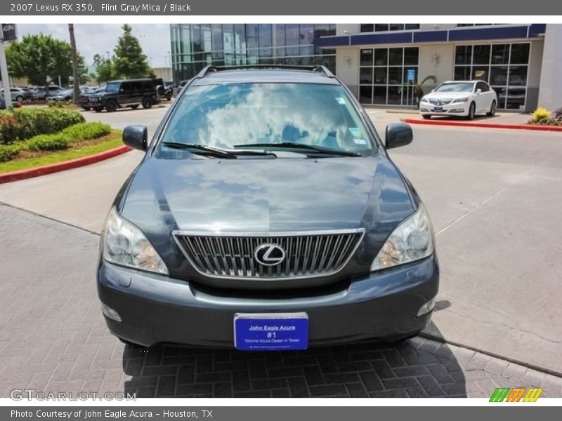 Flint Gray Mica / Black 2007 Lexus RX 350