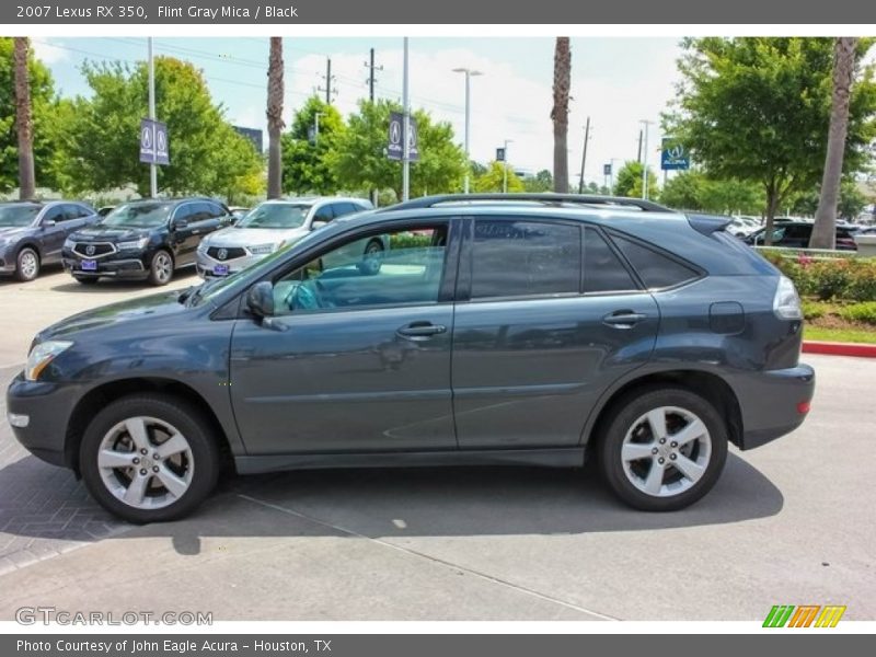 Flint Gray Mica / Black 2007 Lexus RX 350