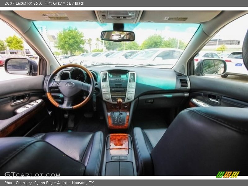Flint Gray Mica / Black 2007 Lexus RX 350