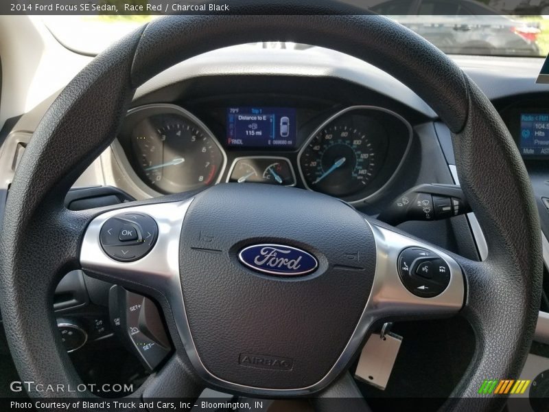Race Red / Charcoal Black 2014 Ford Focus SE Sedan