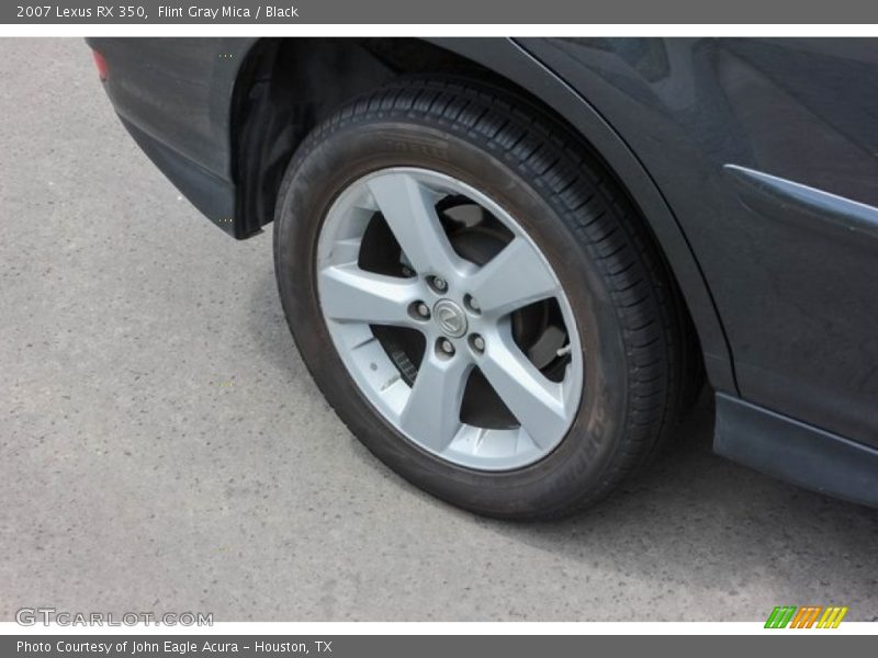 Flint Gray Mica / Black 2007 Lexus RX 350