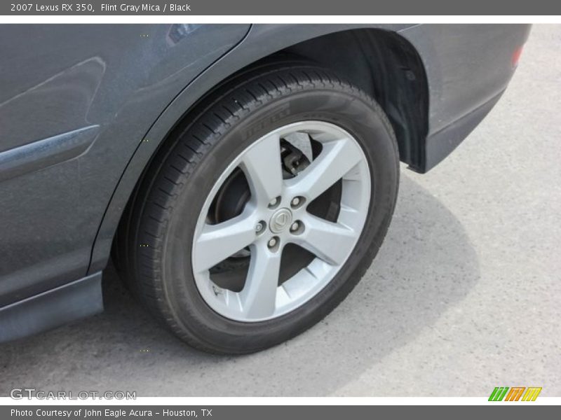 Flint Gray Mica / Black 2007 Lexus RX 350