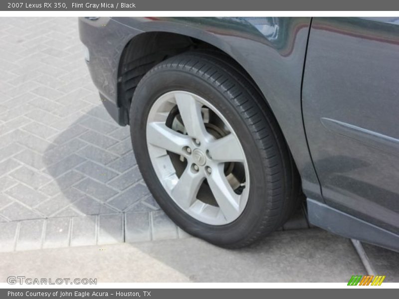Flint Gray Mica / Black 2007 Lexus RX 350