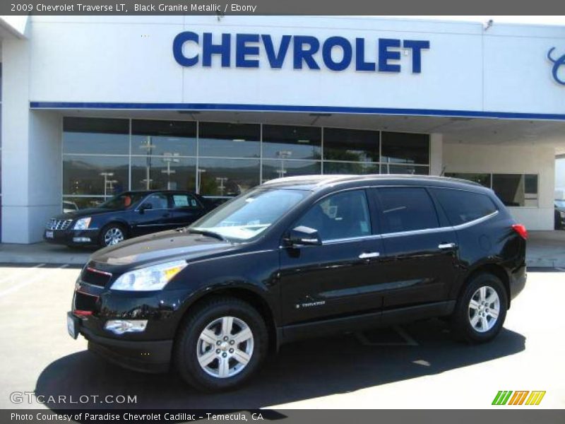 Black Granite Metallic / Ebony 2009 Chevrolet Traverse LT
