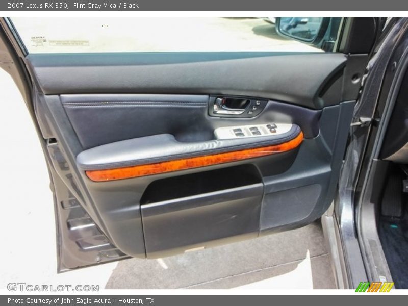 Flint Gray Mica / Black 2007 Lexus RX 350