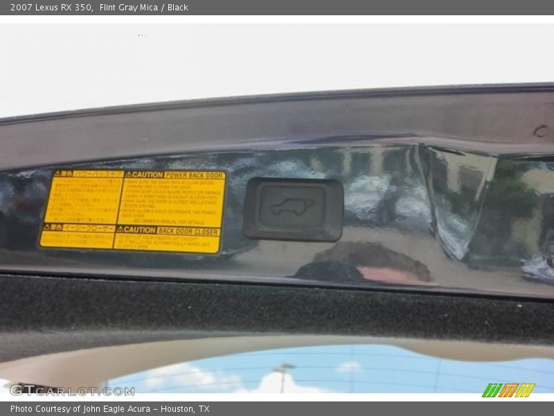 Flint Gray Mica / Black 2007 Lexus RX 350