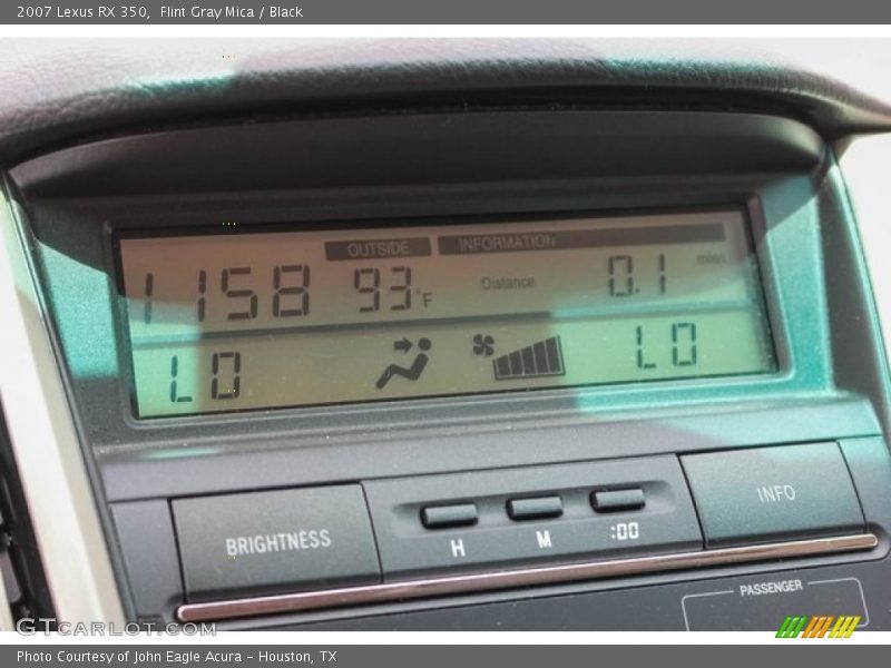 Flint Gray Mica / Black 2007 Lexus RX 350