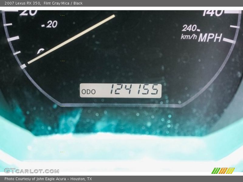 Flint Gray Mica / Black 2007 Lexus RX 350