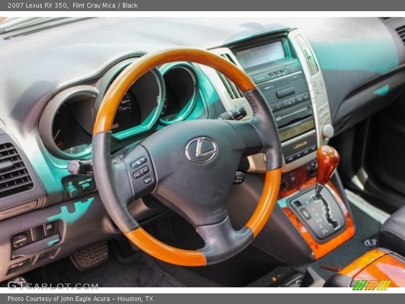 Flint Gray Mica / Black 2007 Lexus RX 350