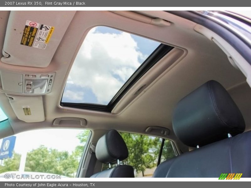 Flint Gray Mica / Black 2007 Lexus RX 350