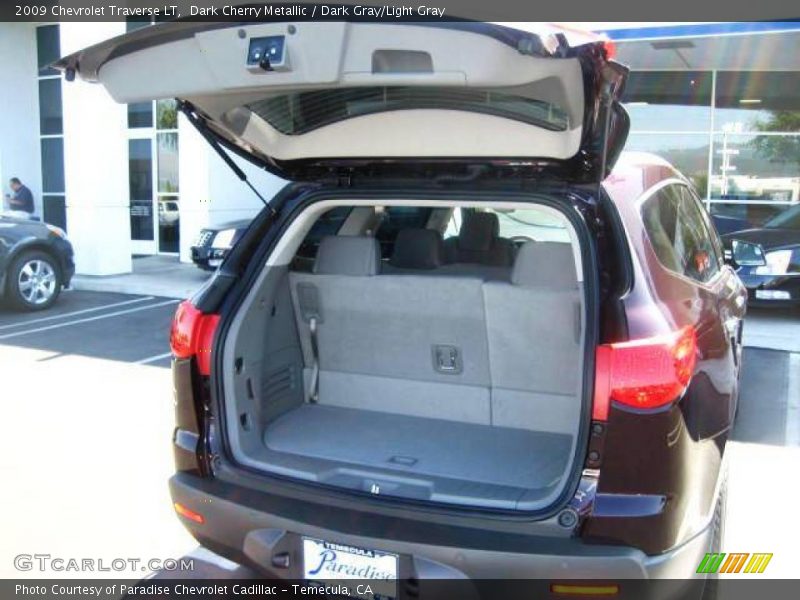 Dark Cherry Metallic / Dark Gray/Light Gray 2009 Chevrolet Traverse LT
