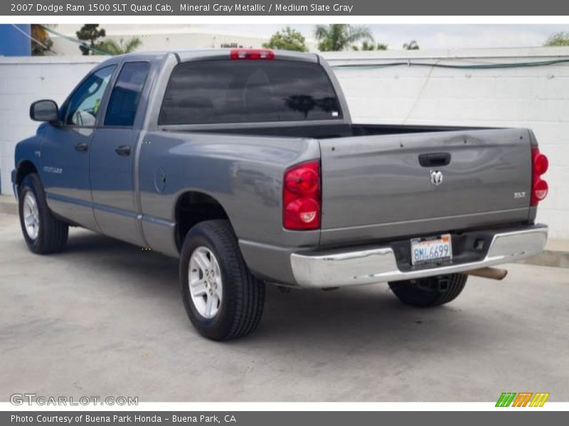 Mineral Gray Metallic / Medium Slate Gray 2007 Dodge Ram 1500 SLT Quad Cab