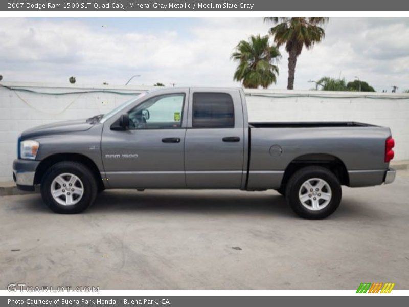 Mineral Gray Metallic / Medium Slate Gray 2007 Dodge Ram 1500 SLT Quad Cab