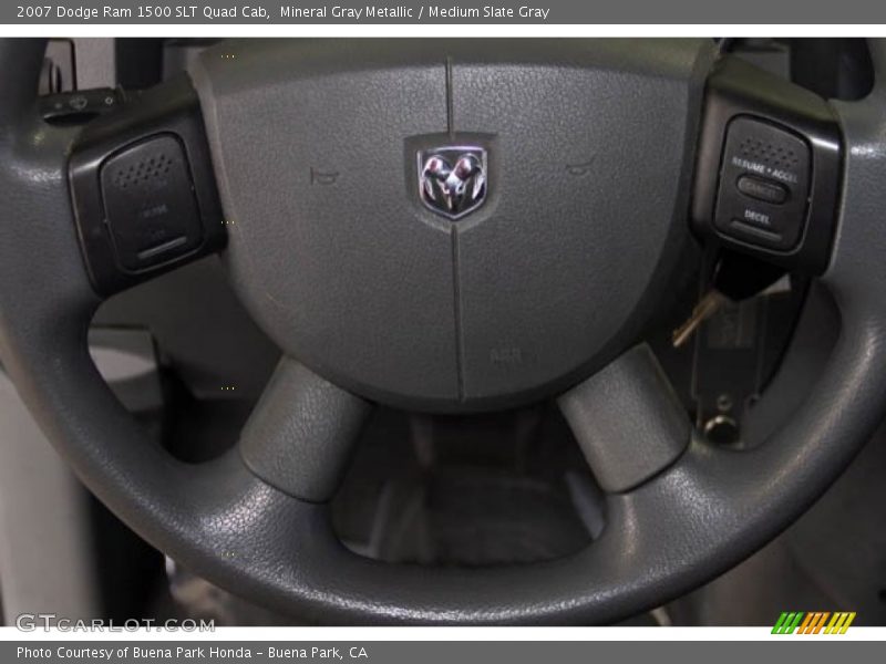Mineral Gray Metallic / Medium Slate Gray 2007 Dodge Ram 1500 SLT Quad Cab