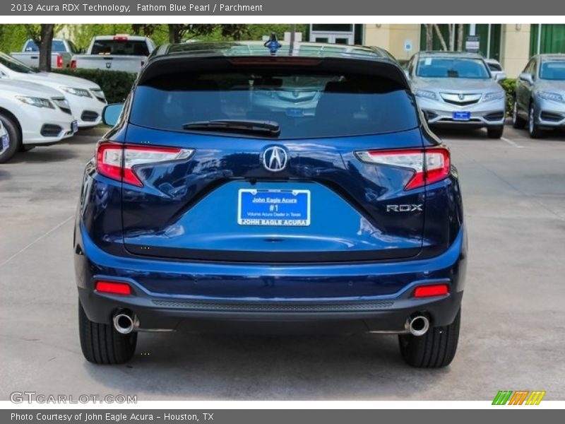 Fathom Blue Pearl / Parchment 2019 Acura RDX Technology