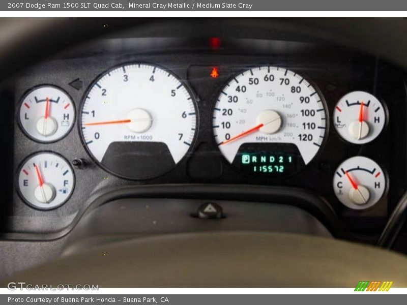 Mineral Gray Metallic / Medium Slate Gray 2007 Dodge Ram 1500 SLT Quad Cab