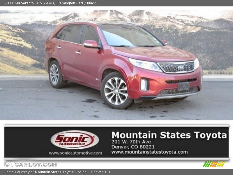 Remington Red / Black 2014 Kia Sorento SX V6 AWD