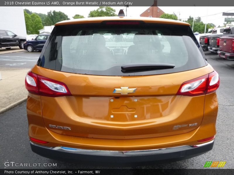 Orange Burst Metallic / Medium Ash Gray 2018 Chevrolet Equinox LS AWD