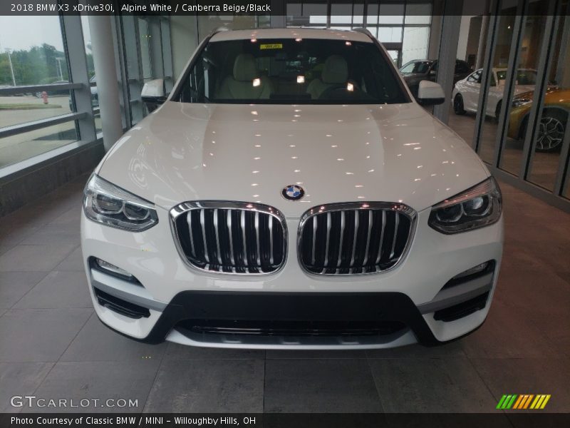Alpine White / Canberra Beige/Black 2018 BMW X3 xDrive30i