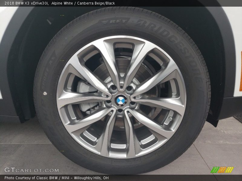 Alpine White / Canberra Beige/Black 2018 BMW X3 xDrive30i