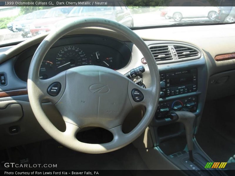 Dark Cherry Metallic / Neutral 1999 Oldsmobile Cutlass GL