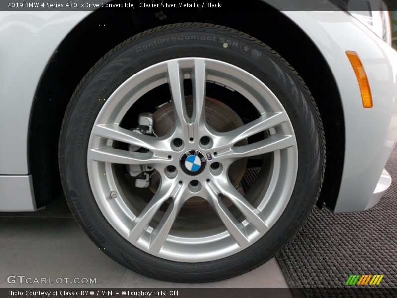 Glacier Silver Metallic / Black 2019 BMW 4 Series 430i xDrive Convertible
