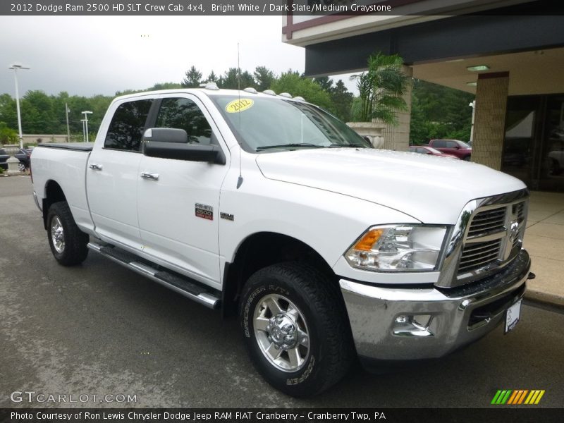 Bright White / Dark Slate/Medium Graystone 2012 Dodge Ram 2500 HD SLT Crew Cab 4x4