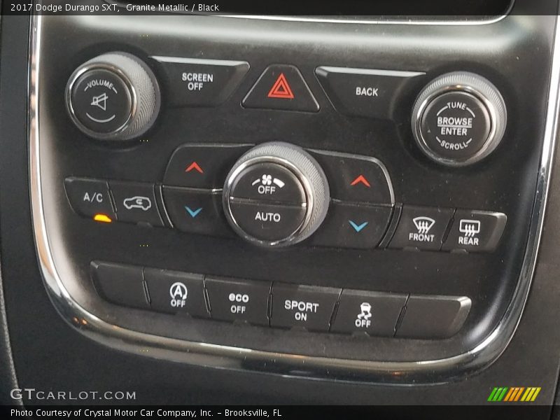 Granite Metallic / Black 2017 Dodge Durango SXT
