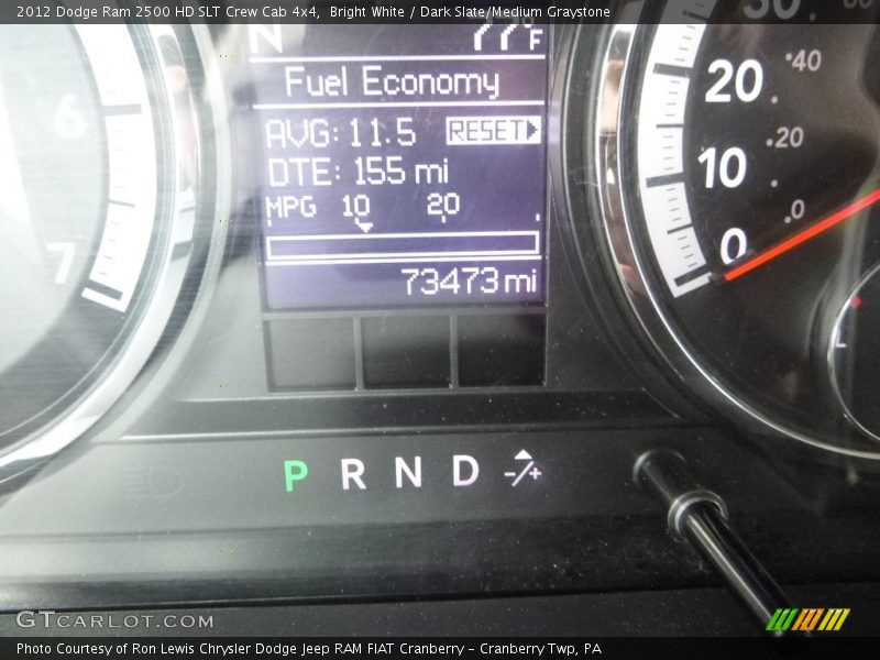 Bright White / Dark Slate/Medium Graystone 2012 Dodge Ram 2500 HD SLT Crew Cab 4x4